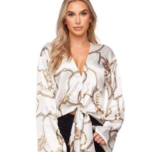 Buddy Love Gayle Tie Front Top